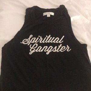 Spiritual gangster logo tank size small